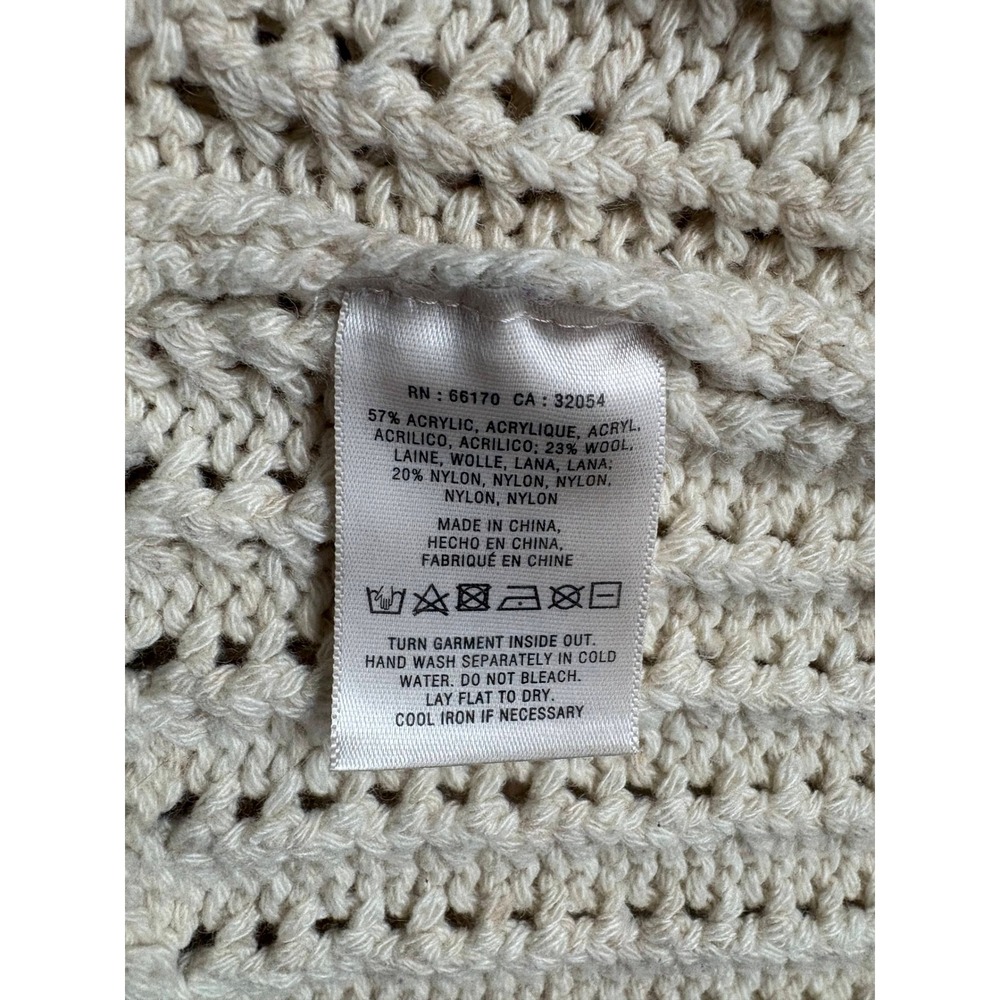 Angel of the North Anthropologie Chunky Knit Cardigan Cottagecore Prairie Indie - Picture 4 of 5